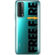Прозрачный чехол BoxFace Huawei P Smart 2021 Free Fire Black Logo