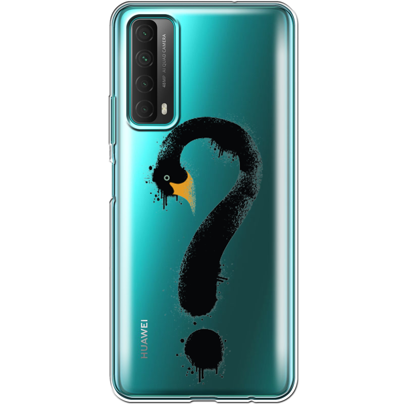 Прозрачный чехол BoxFace Huawei P Smart 2021 Swan question
