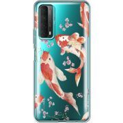 Прозрачный чехол BoxFace Huawei P Smart 2021 Japanese Koi Fish