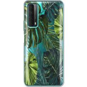 Прозрачный чехол BoxFace Huawei P Smart 2021 Palm Tree