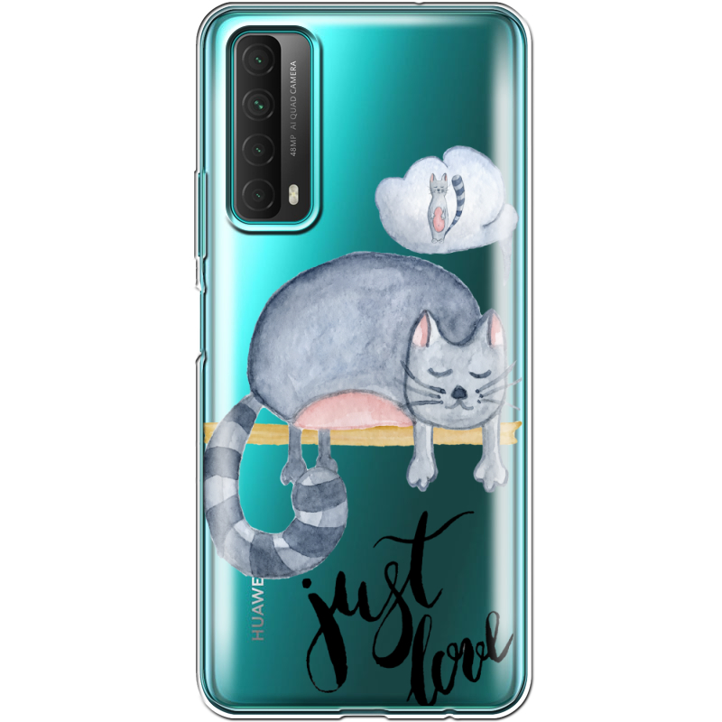 Прозрачный чехол BoxFace Huawei P Smart 2021 Just Love