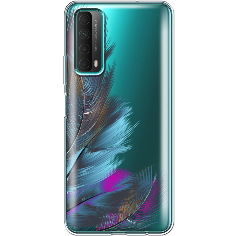 Прозрачный чехол BoxFace Huawei P Smart 2021 Feathers