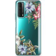 Прозрачный чехол BoxFace Huawei P Smart 2021 Floral