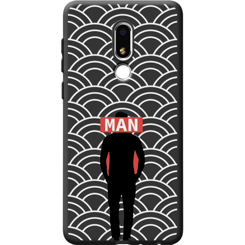 Черный чехол BoxFace Meizu M8 Lite Man Pattern