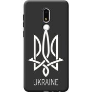 Черный чехол BoxFace Meizu M8 Lite Тризуб монограмма ukraine