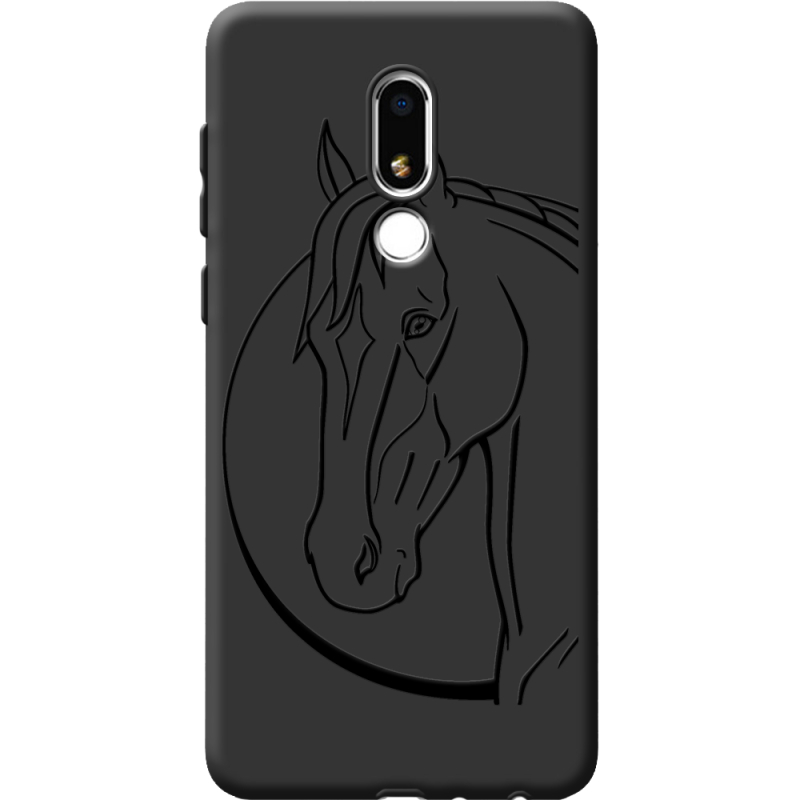 Черный чехол BoxFace Meizu M8 Lite Horse