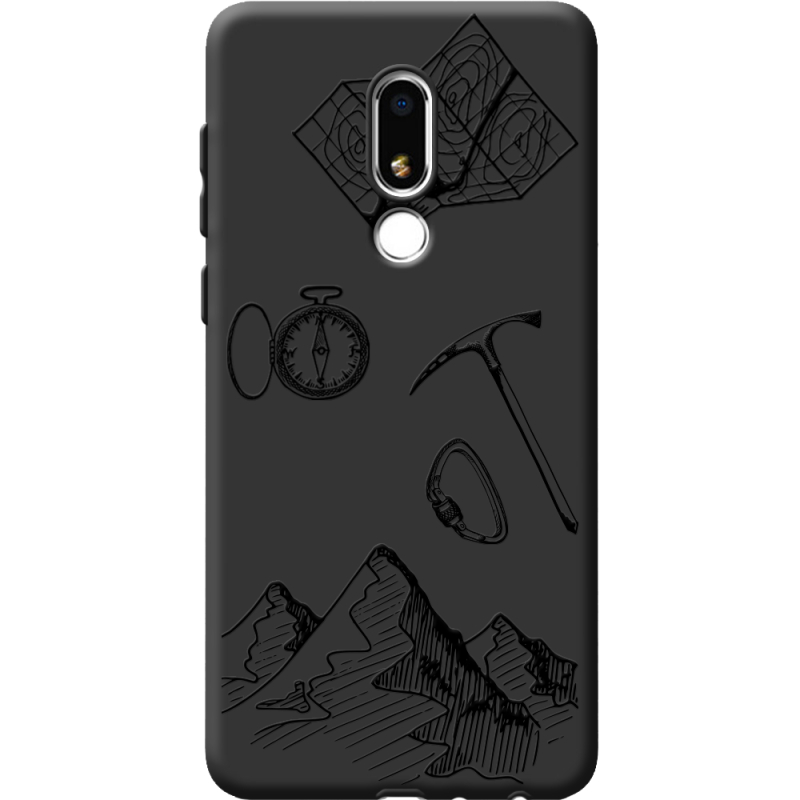 Черный чехол BoxFace Meizu M8 Lite Mountains