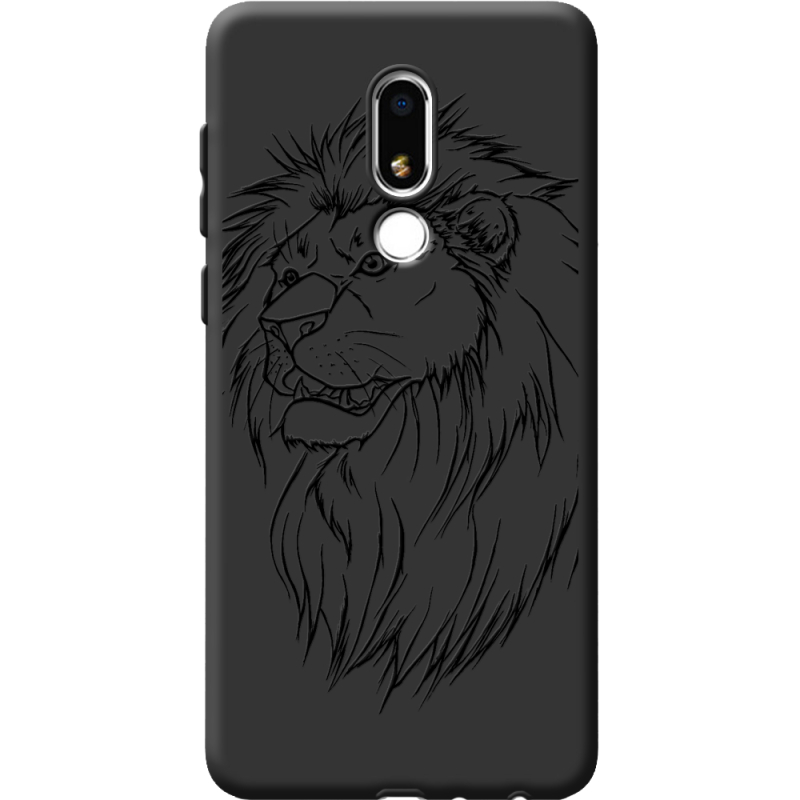 Черный чехол BoxFace Meizu M8 Lite Lion