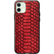 Кожаный чехол Boxface Apple iPhone 12 Reptile Red