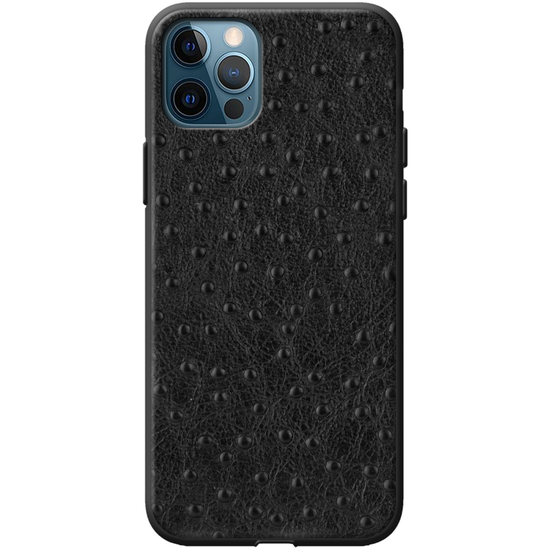 Кожаный чехол Boxface Apple iPhone 12 Pro Strauss Black