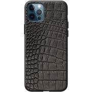 Кожаный чехол Boxface Apple iPhone 12 Pro Crocodile Black