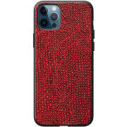 Кожаный чехол Boxface Apple iPhone 12 Pro Snake Red