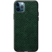 Кожаный чехол Boxface Apple iPhone 12 Pro Snake Emerald