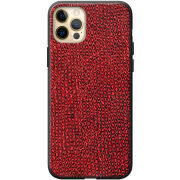 Кожаный чехол Boxface Apple iPhone 12 Pro Max Snake Red