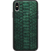 Кожаный чехол Boxface Apple iPhone X Reptile Emerald