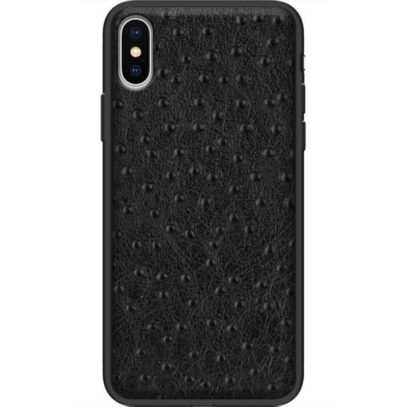 Кожаный чехол Boxface Apple iPhone XS Strauss Black