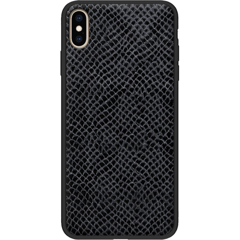 Кожаный чехол Boxface Apple iPhone XS Max Snake Graphite