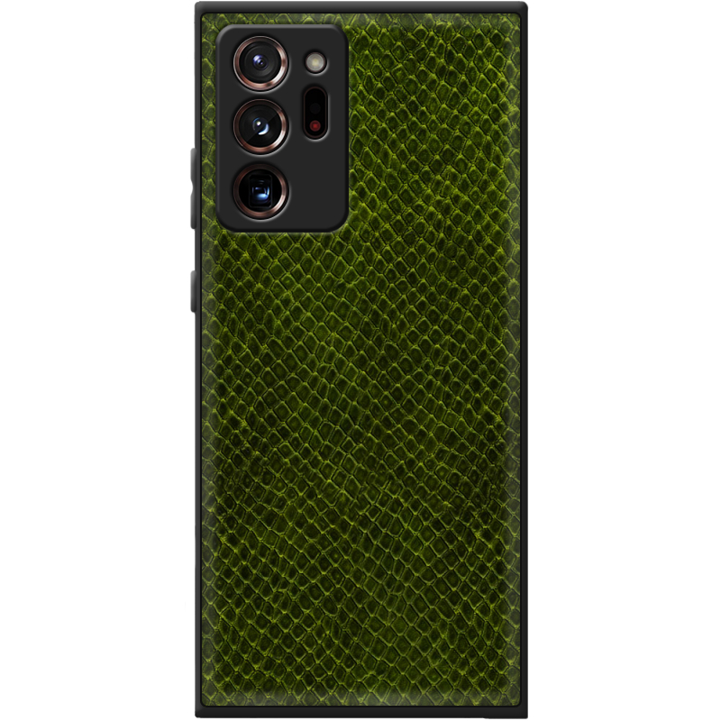 Кожаный чехол Boxface Samsung N985 Galaxy Note 20 Ultra Snake Forest Green