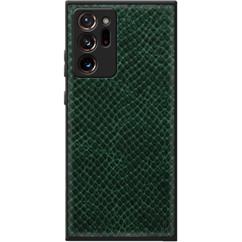 Кожаный чехол Boxface Samsung N985 Galaxy Note 20 Ultra Snake Emerald