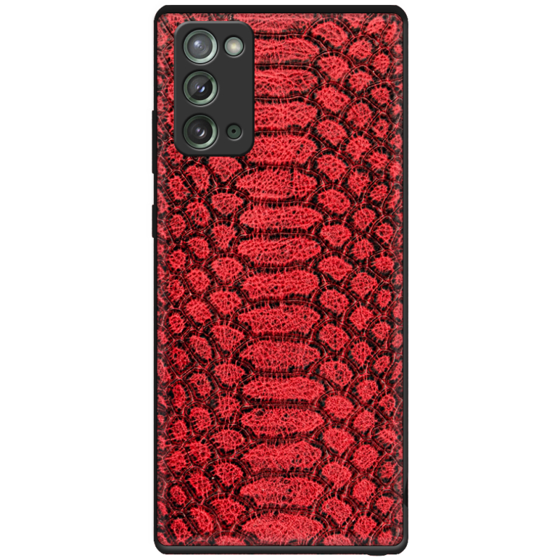 Кожаный чехол Boxface Samsung N980 Galaxy Note 20 Reptile Red