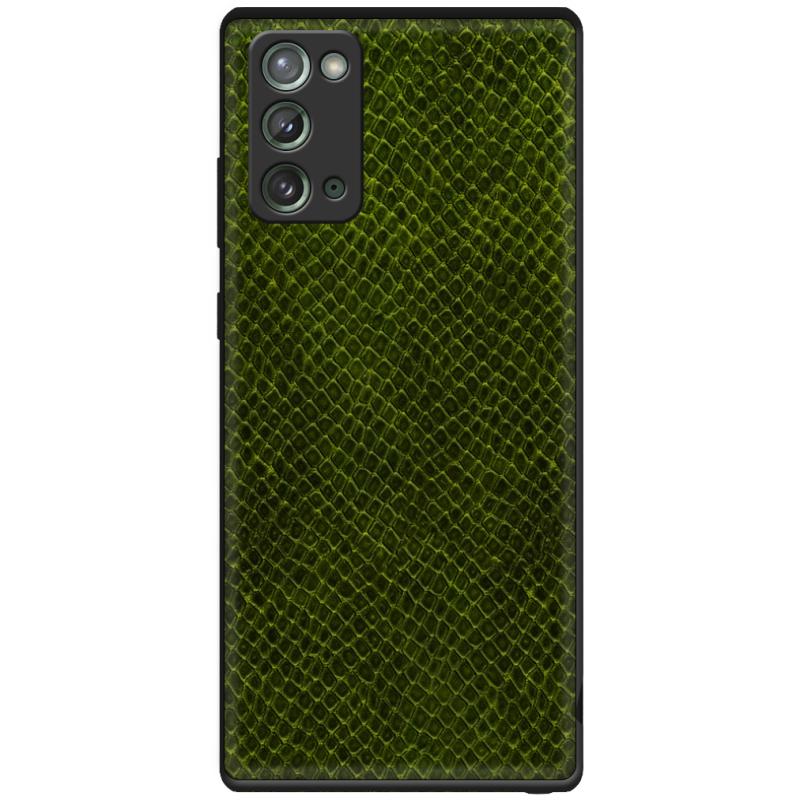 Кожаный чехол Boxface Samsung N980 Galaxy Note 20 Snake Forest Green