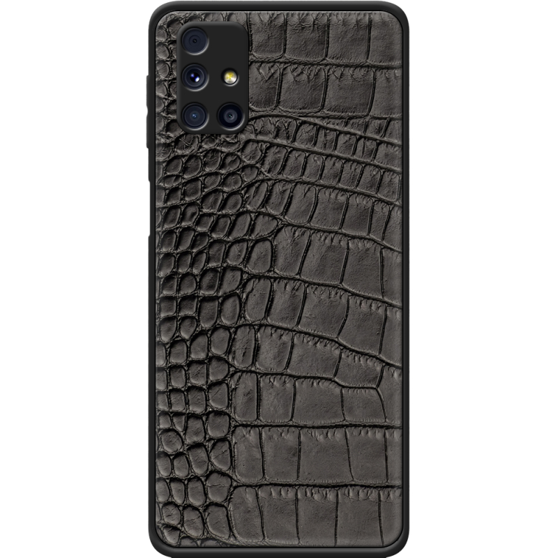 Кожаный чехол Boxface Samsung M317 Galaxy M31s Crocodile Black