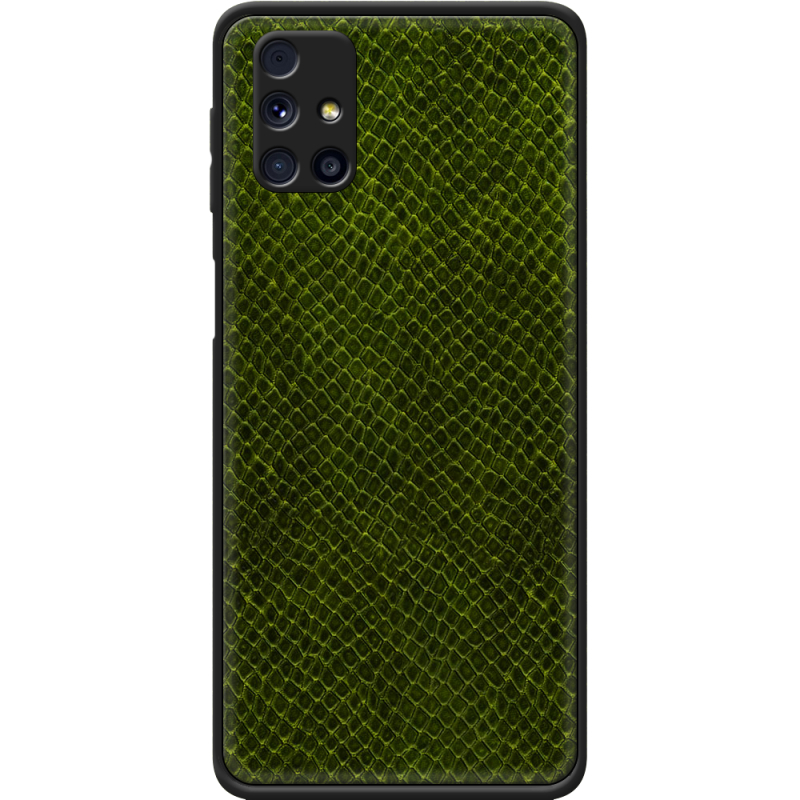 Кожаный чехол Boxface Samsung M317 Galaxy M31s Snake Forest Green