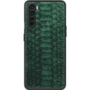 Кожаный чехол Boxface OnePlus Nord Reptile Emerald