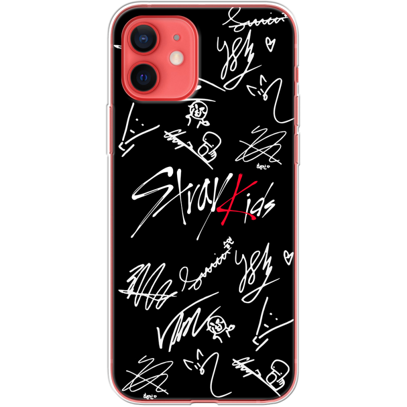 Чехол BoxFace Apple iPhone 12 mini Stray Kids автограф
