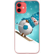 Чехол BoxFace Apple iPhone 12 mini Skier Snowman