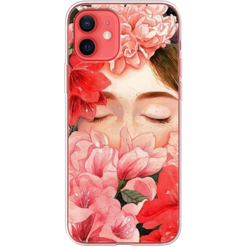 Чехол BoxFace Apple iPhone 12 mini Girl in Flowers