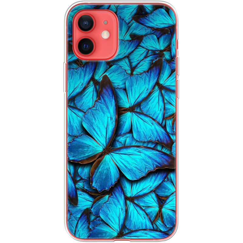 Чехол BoxFace Apple iPhone 12 mini лазурные бабочки