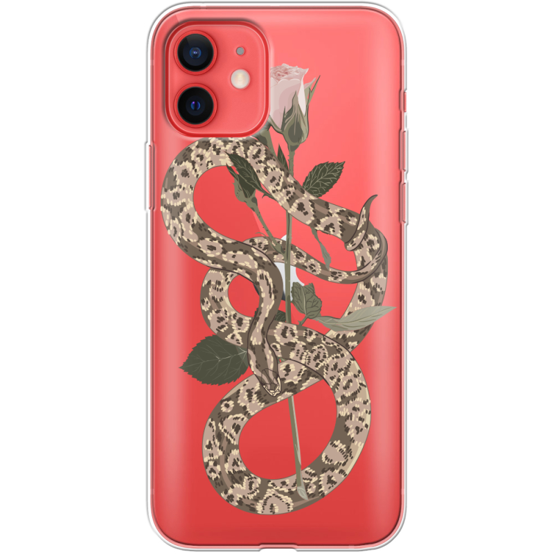 Прозрачный чехол BoxFace Apple iPhone 12 mini Glamor Snake