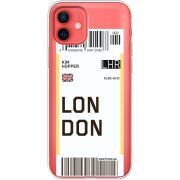 Прозрачный чехол BoxFace Apple iPhone 12 mini Ticket London
