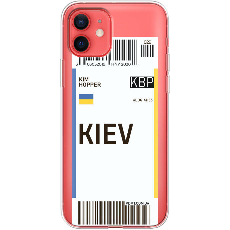 Прозрачный чехол BoxFace Apple iPhone 12 mini Ticket Kiev