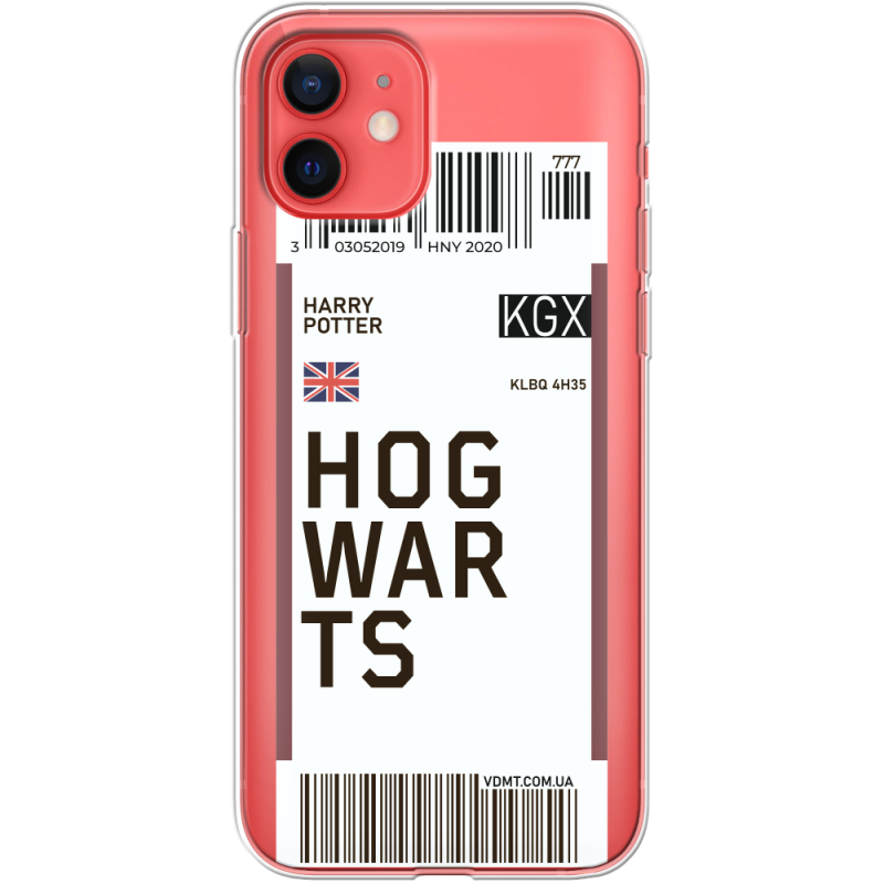 Прозрачный чехол BoxFace Apple iPhone 12 mini Ticket Hogwarts