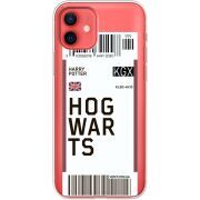 Прозрачный чехол BoxFace Apple iPhone 12 mini Ticket Hogwarts