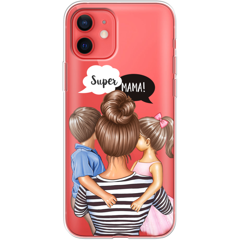 Прозрачный чехол BoxFace Apple iPhone 12 mini Super Mama