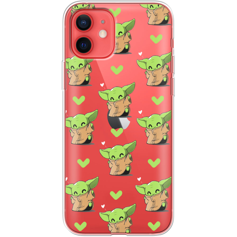 Прозрачный чехол BoxFace Apple iPhone 12 mini Pattern Baby Yoda