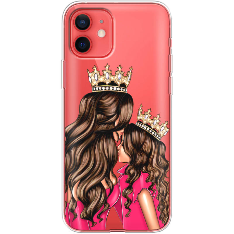 Прозрачный чехол BoxFace Apple iPhone 12 mini Queen and Princess