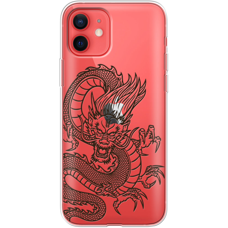 Прозрачный чехол BoxFace Apple iPhone 12 mini Chinese Dragon