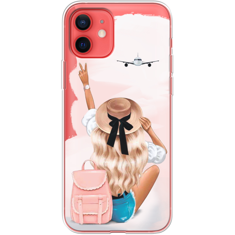 Прозрачный чехол BoxFace Apple iPhone 12 mini Travel Girl
