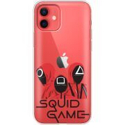 Прозрачный чехол BoxFace Apple iPhone 12 mini siquid game люди в красном