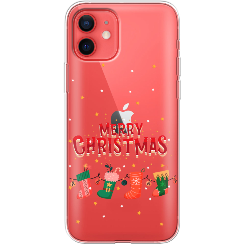 Прозрачный чехол BoxFace Apple iPhone 12 mini Merry Christmas