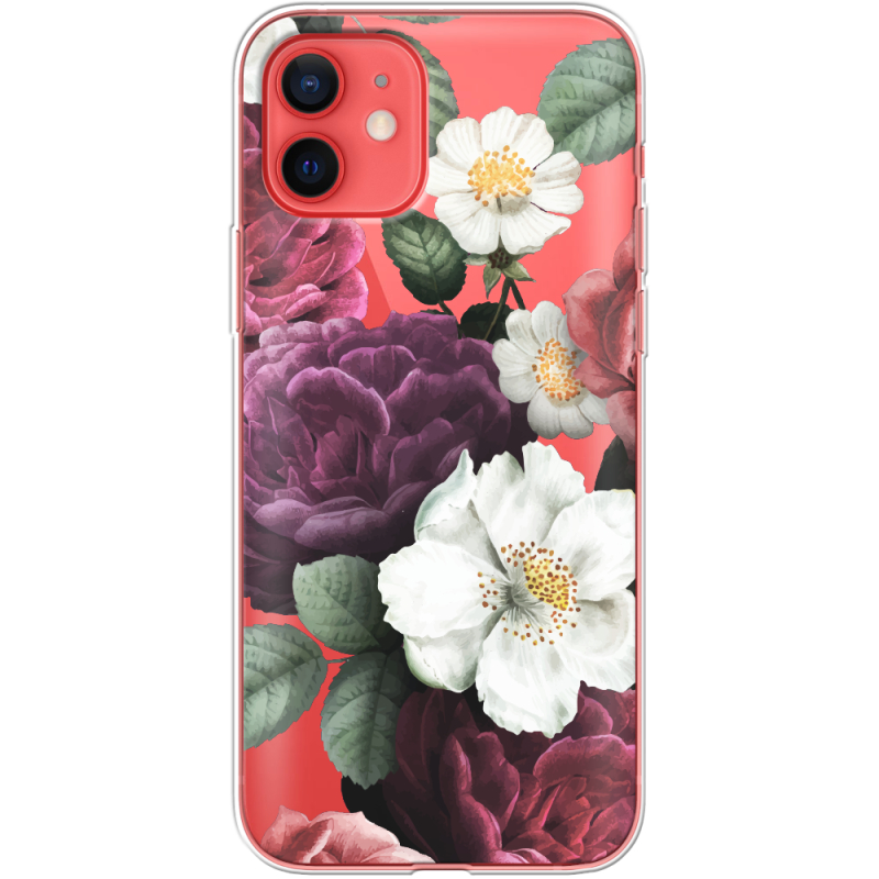 Прозрачный чехол BoxFace Apple iPhone 12 mini Floral Dark Dreams