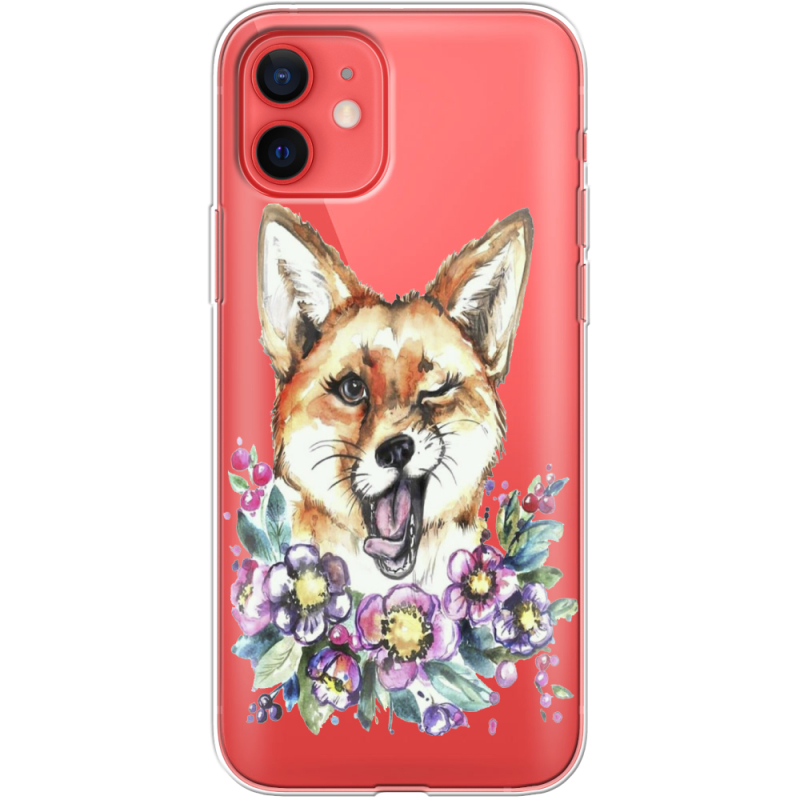 Прозрачный чехол BoxFace Apple iPhone 12 mini Winking Fox