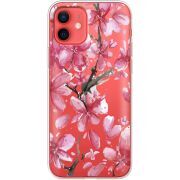 Прозрачный чехол BoxFace Apple iPhone 12 mini Pink Magnolia