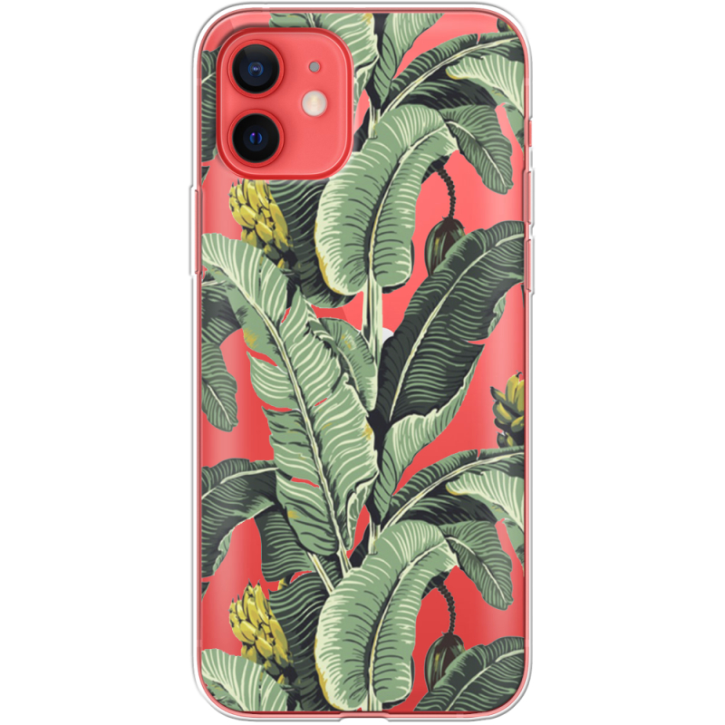 Прозрачный чехол BoxFace Apple iPhone 12 mini Banana Leaves