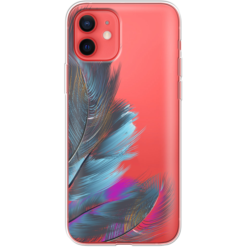 Прозрачный чехол BoxFace Apple iPhone 12 mini Feathers