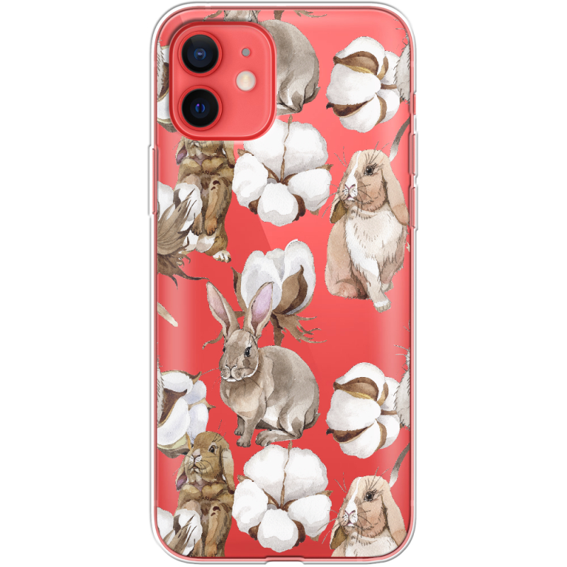 Прозрачный чехол BoxFace Apple iPhone 12 mini Cotton and Rabbits